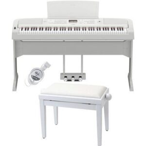 YAMAHA DGX670WH PACK PIANO DIGITAL BLANCO